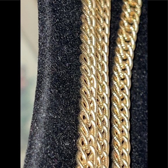 Signed MONET Gold Tone 55” Chain Necklace -Double or Triple for different looks! - Picture 9 of 17